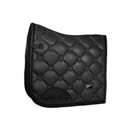 Equestrian Stockholm FW'22 All Black Glimmer dressage saddle pad