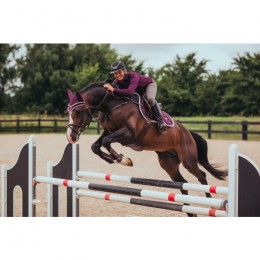 Equestrian Stockholm FW'20 Jumping Saddlepad Purple White Edge