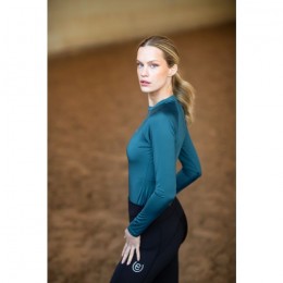 Equestrian Stockholm FW25 Deep Teal Dynamic Base Layer Top