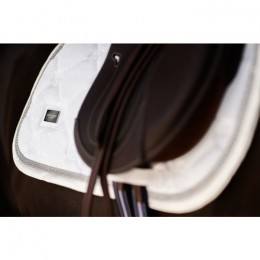 Equestrian Stockholm FW'24 Timeless White Glimmer Jump Saddlepad