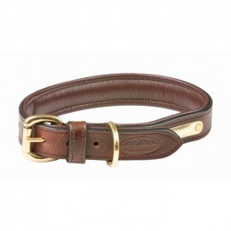 Weatherbeeta Leather Dog Collar Padded
