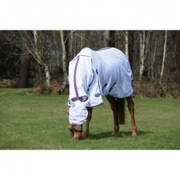 Weatherbeeta ComFiTec Airflow II Combo Neck White/Violet/Blue