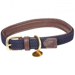 Weatherbeeta Leather Plaited Dog Collar