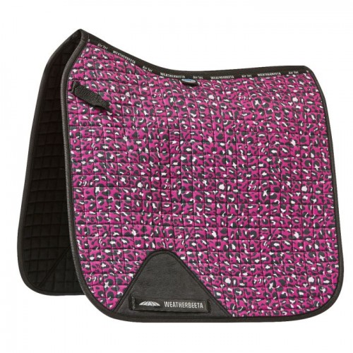 WeatherBeeta Prime Leopard saddle pad Pink