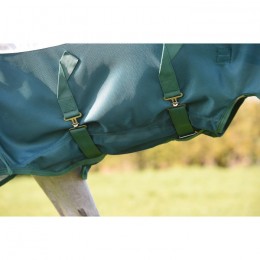 Weatherbeeta ComFiTec Green-Tec Airflow Mesh Combo Neck White/Dragonfly Blue