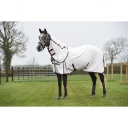 Weatherbeeta ComFiTec Hybrid Seasons Combo Neck White/Maroon