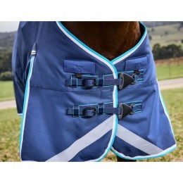 Weatherbeeta ComFiTec Ultra Hardi Detach-A-Neck Medium 220g Blue/White