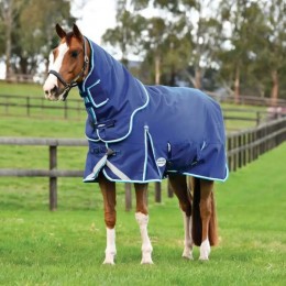 Weatherbeeta ComFiTec Ultra Hardi Detach-A-Neck Medium 220g Blue/White