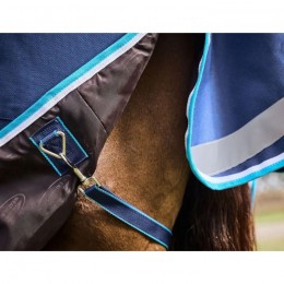 Weatherbeeta ComFiTec Ultra Hardi Detach-A-Neck Medium 220g Blue/White