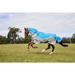 Weatherbeeta ComFiTec Dual Shield Detach-A-Neck Blue/Grey