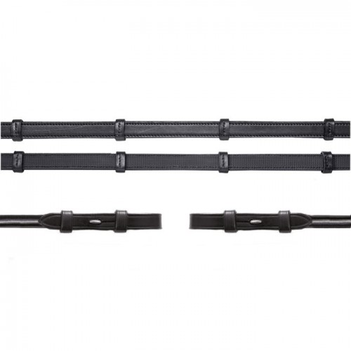 Schockemöhle rolled leather reins with rubber