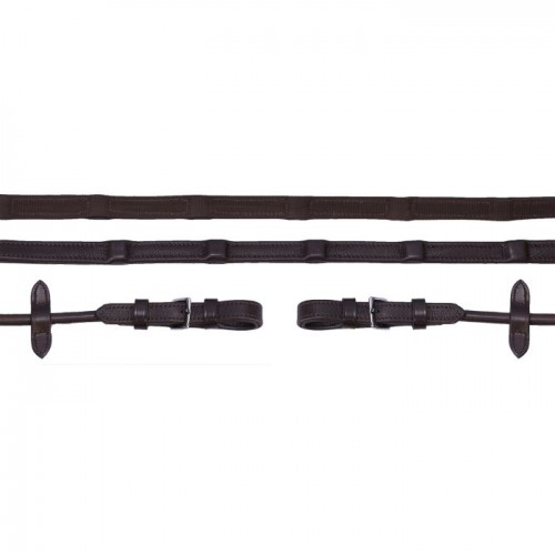 Schockemöhle Durasoft Grip Reins Rolled Leather