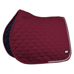 Fair Play Hexagon Crystal saddle pad Burgundy