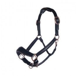 HKM Leather Halter Rosegold
