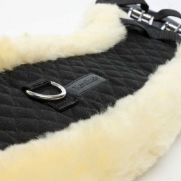 Kavalkade Dressage Girth Moon with Lambskin