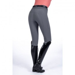 HKM Riding Breeches Rosewood Silicone Full Seat