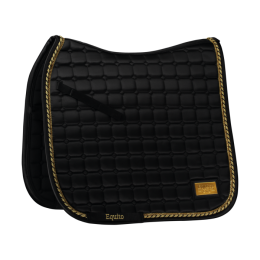 Equito Dressage Saddle Pad Black Gold