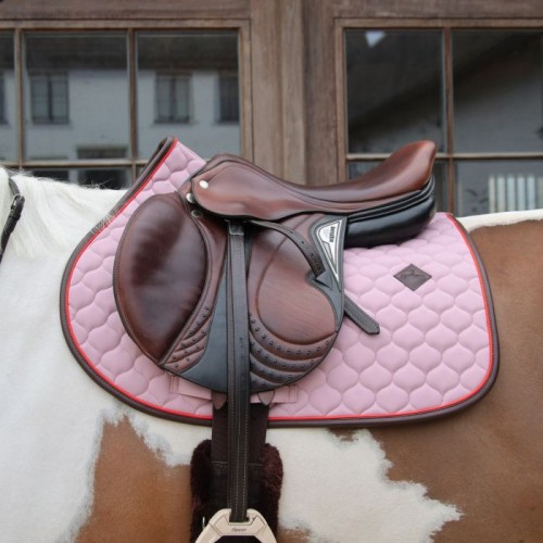 Kentucky Onion Quilt Neon Leather Jumping Saddle Pad