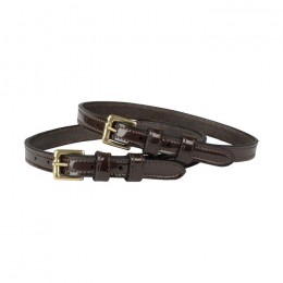 Horka Spur Straps Patent Double Leather