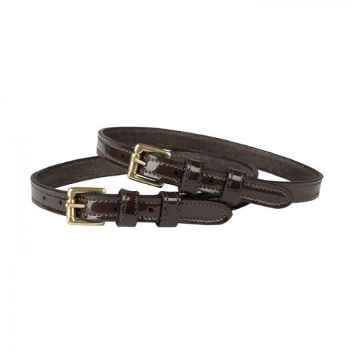 Horka Spur Straps Patent Double Leather
