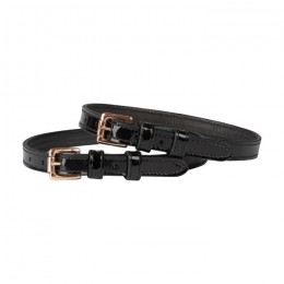 Horka Spur Straps Patent Double Leather