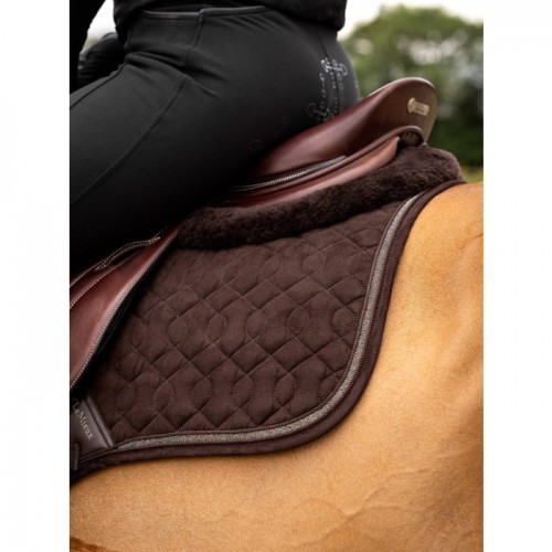 LeMieux Saddlepad Crystal Suede brown