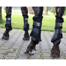 Back on Track 3D Mesh Brushing Boots faux fur