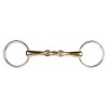 Q-essentials double-jointed loose ring snaffle Argentan