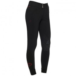 Cavalleria Toscana SS'22 CT Team Red Stripe High Waist Knee Grip Breeches Ladies