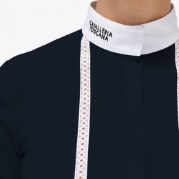 Cavalleria Toscana FW'23 Sangallo Embroidery Jersey L/S Competition Shirt Women