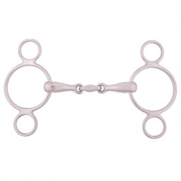 BR Double Jointed Pessoa Three Ring Gag 18 mm