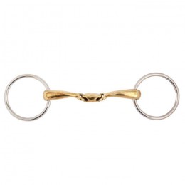 BR Double Jointed Loose Ring Snaffle Soft Contact 16 mm