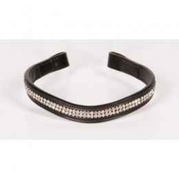 Harry's Horse Browband Crystal Wave Silver