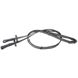 Harry's Horse Reins, supergrip with leather stops, full
