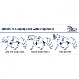 Harry's Horse Lunging cord with snap hooks