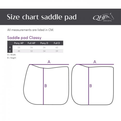 QHP Saddle Pad Classy