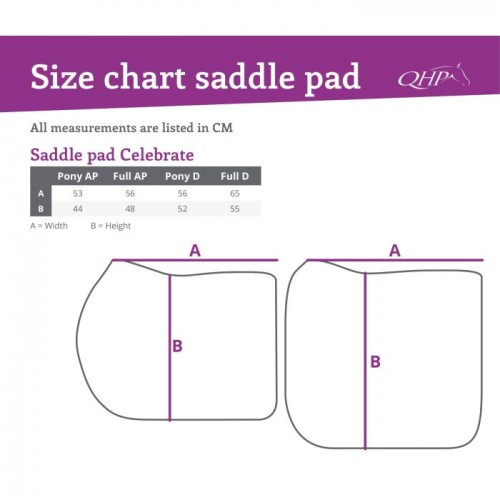 QHP Saddle Pad Celebrate