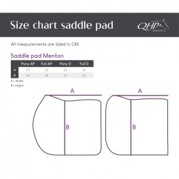 QHP Saddle Pad Menton