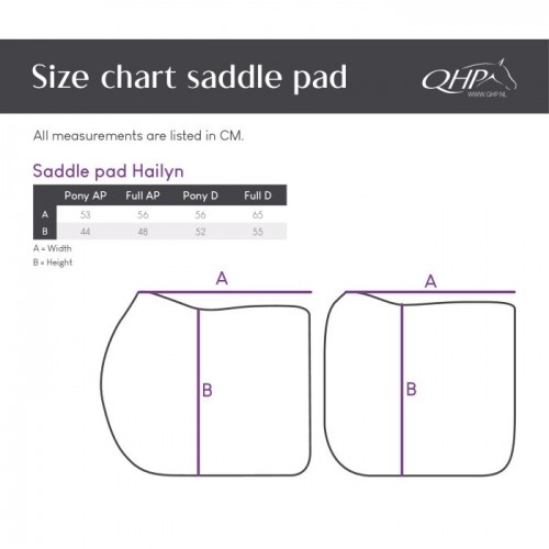 QHP saddle pad Hailyn