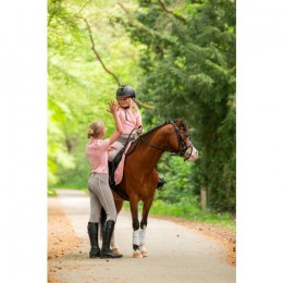 Mrs. Ros X Benthe-Sophie Broeren Mini Ros Riding Tights Pink/Grey