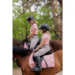 Mrs. Ros X Benthe-Sophie Broeren Mini Ros Riding Tights Pink/Grey