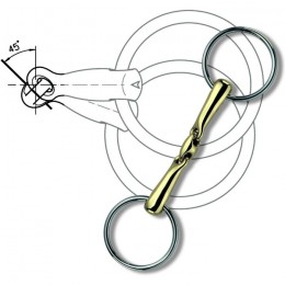 Sprenger KK Ultra double jointed bradoon loose ring 12mm sensogan