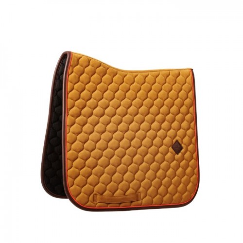 Kentucky Onion Quilt Neon Leather Dressage Saddle Pad