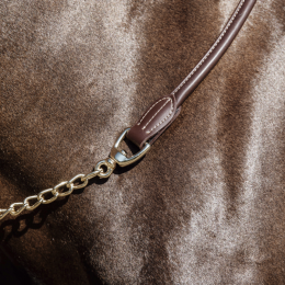 Kentucky Leather Chain Lead 270cm