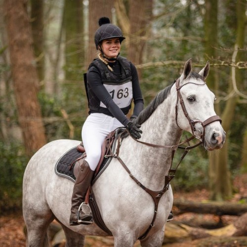 QHP Back number holder with zipper