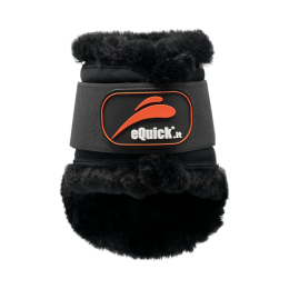 eQuick eCarbon Shock Velcro Fluffy Fetlock Boots