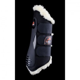 eQuick eKur Luxury Fluffy Dressage Protection Boots Rear