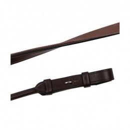 Montar reins half rubber half leather