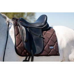 HB Showtime Saddle Pad Mahonie Glitter Dressage