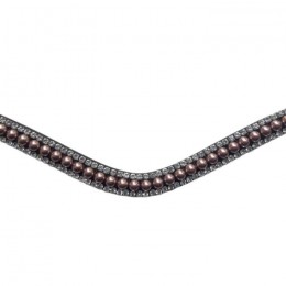 Montar browband Rosegold pearls